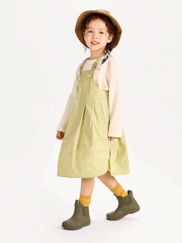 mini bala Mini Bala Girls' Dress 2024 Spring New Baby Loose Fashion Workwear Style Children's Jumper mini bala Mini Bala Girls' Dress 2024 Spring New Baby Loose Fashion Workwear Style Children's Jumper