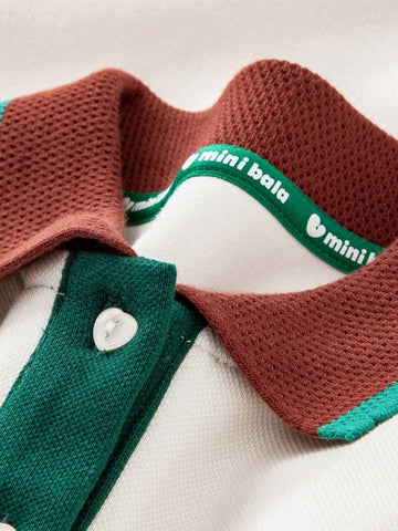 Mini Bala Girls' Polo Dress: Baby American Retro Fashion Sweet College Style Dress Mini Bala Girls' Polo Dress: Baby American Retro Fashion Sweet College Style Dress