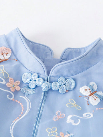 Mini Bala Girls' Sweet Mesh Dress, Chinese Style, Spring New Arrival Mini Bala Girls' Sweet Mesh Dress, Chinese Style, Spring New Arrival