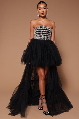 Adrianna Tulle Embellished Gown - Adrianna Tulle Embellished Gown -