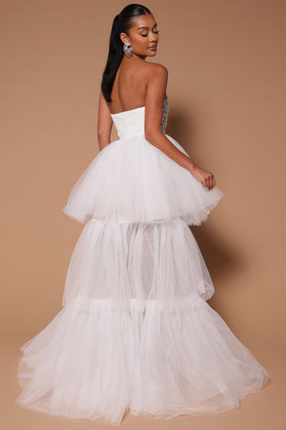 Adrianna Tulle Embellished Gown - Adrianna Tulle Embellished Gown -