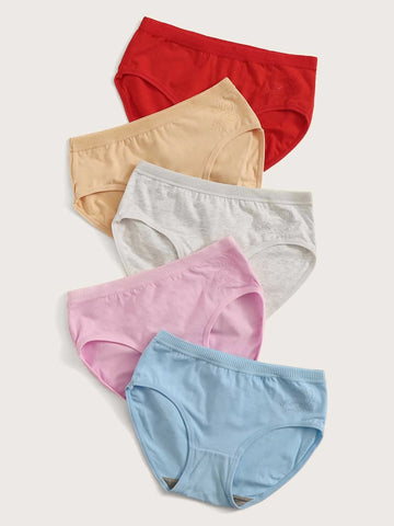 5pack Solid Panty Set 5pack Solid Panty Set