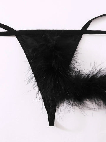 6pack Fluffy Triangle Thong Rabbit Sexy Costume 6pack Fluffy Triangle Thong Rabbit Sexy Costume