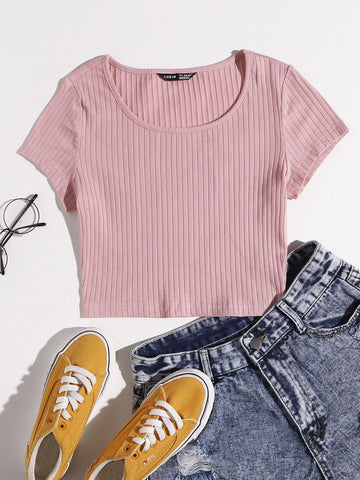 EZwear Solid Rib-knit Top EZwear Solid Rib-knit Top