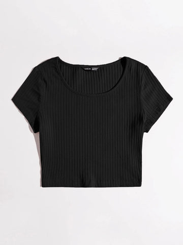 EZwear Solid Rib-knit Top EZwear Solid Rib-knit Top