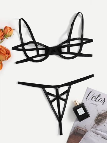 Cut-out Underwire Lingerie Set Cut-out Underwire Lingerie Set