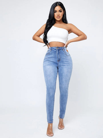 Curvy High Waist Skinny Jeans Curvy High Waist Skinny Jeans