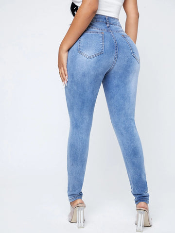 Curvy High Waist Skinny Jeans Curvy High Waist Skinny Jeans