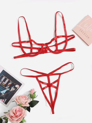 Cut-out Underwire Lingerie Set Cut-out Underwire Lingerie Set