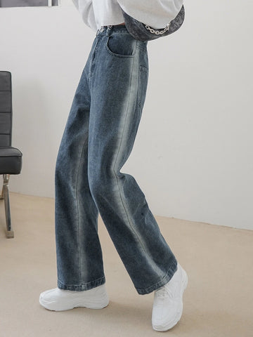 DAZY Slant Pockets Straight Leg Jeans DAZY Slant Pockets Straight Leg Jeans