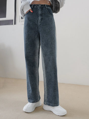 DAZY Slant Pockets Straight Leg Jeans DAZY Slant Pockets Straight Leg Jeans