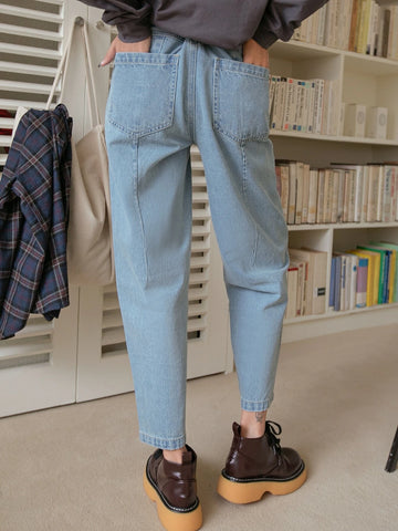 DAZY High Waist Slant Pocket Mom Fit Jeans DAZY High Waist Slant Pocket Mom Fit Jeans