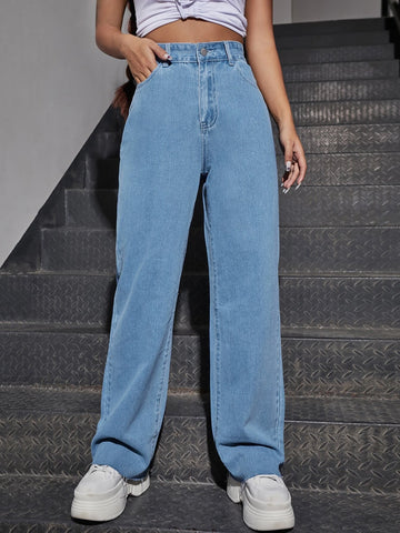 Fire Print Raw Hem Straight Leg Jeans Fire Print Raw Hem Straight Leg Jeans