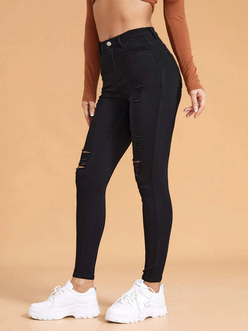 High Stretch Ripped Skinny Jeans High Stretch Ripped Skinny Jeans