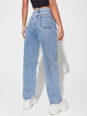 High Waist Boyfriend Jeans High Waist Boyfriend Jeans