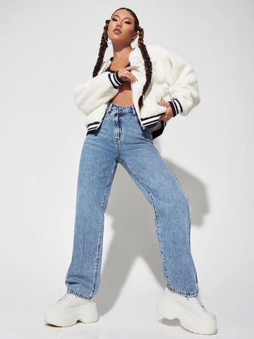 High Waist Boyfriend Jeans High Waist Boyfriend Jeans