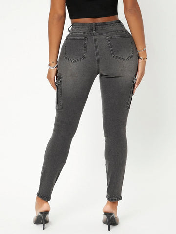 SXY Flap Pocket Skinny Jeans SXY Flap Pocket Skinny Jeans
