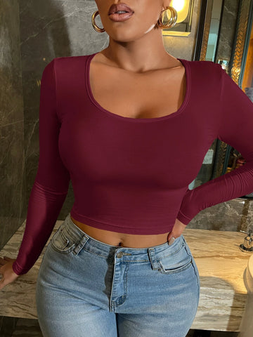 SXY Scoop Neck Crop Tee SXY Scoop Neck Crop Tee