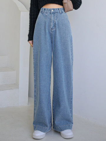 DAZY High Waist Slant Pocket Wide Leg Jeans DAZY High Waist Slant Pocket Wide Leg Jeans