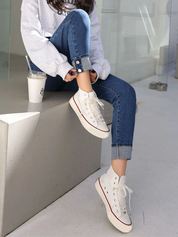 DAZY High Waist Solid Skinny Jeans DAZY High Waist Solid Skinny Jeans