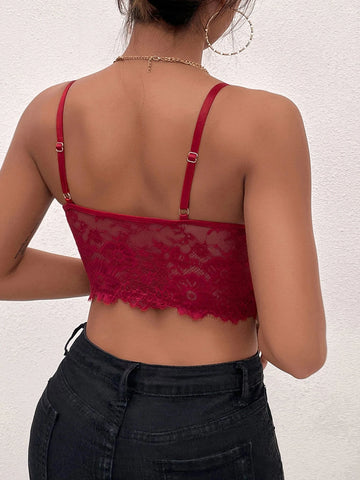 Lace Bustier Crop Cami Top Lace Bustier Crop Cami Top