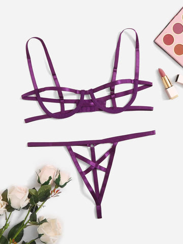 Cut-out Underwire Lingerie Set Cut-out Underwire Lingerie Set