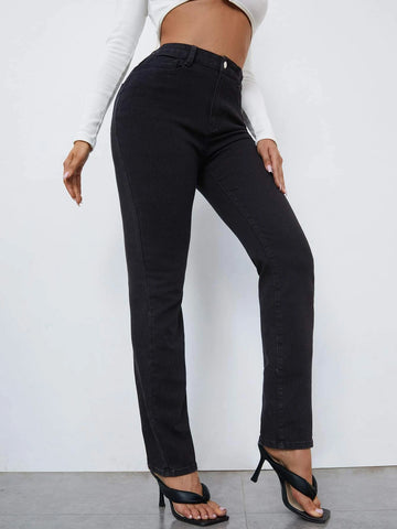 High Waisted Lace Up Back Jeans High Waisted Lace Up Back Jeans