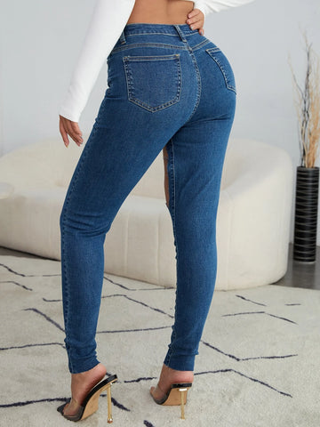 High Waist Ripped Skinny Jeans High Waist Ripped Skinny Jeans