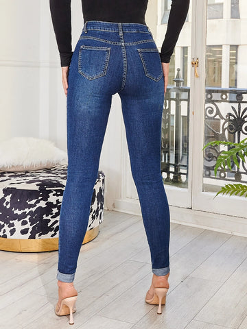 Roll Up Hem Skinny Jeans Roll Up Hem Skinny Jeans