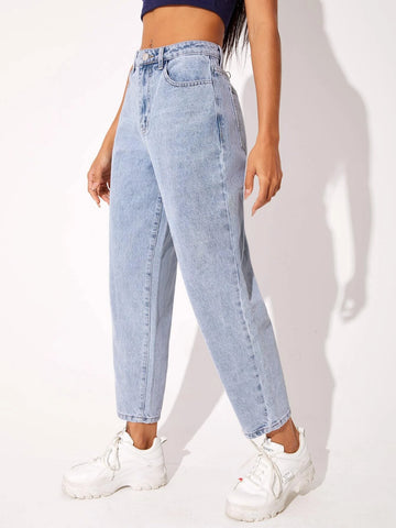 Washed Mom Fit Jeans Washed Mom Fit Jeans