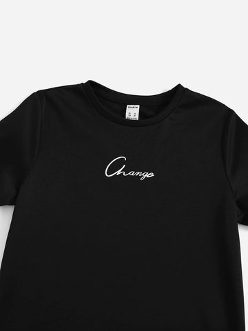 Boys Letter Graphic 2 Top & 1 Shorts & 1 Sweatpants Boys Letter Graphic 2 Top & 1 Shorts & 1 Sweatpants