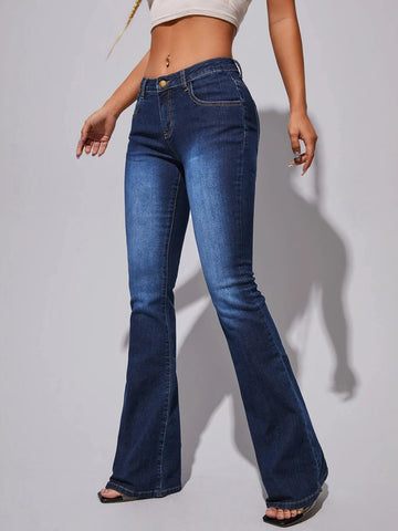 Slant Pocket Bootcut Leg Jeans Slant Pocket Bootcut Leg Jeans