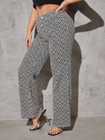 Geo Print Bootcut Jeans Geo Print Bootcut Jeans