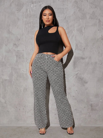 Geo Print Bootcut Jeans Geo Print Bootcut Jeans