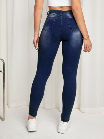 High Waist Ripped Skinny Jeans High Waist Ripped Skinny Jeans