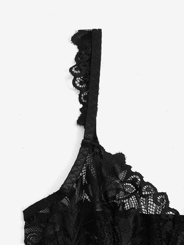 3pack Lace Garter Underwire Lingerie Set 3pack Lace Garter Underwire Lingerie Set