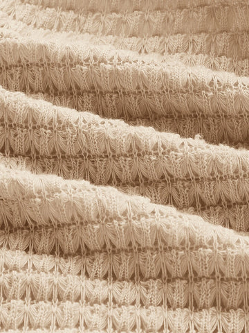 MOD Puff Sleeve Lace Up Backless Textured Crop Top MOD Puff Sleeve Lace Up Backless Textured Crop Top