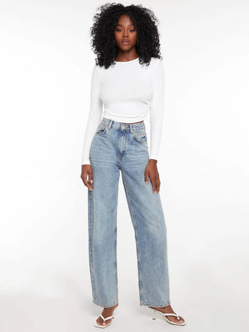 evolu Ruched Rib Knit Crop Tee evolu Ruched Rib Knit Crop Tee