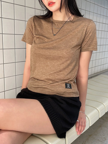 DAZY Solid Round Neck Tee DAZY Solid Round Neck Tee