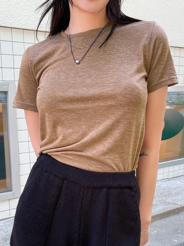 DAZY Solid Round Neck Tee DAZY Solid Round Neck Tee