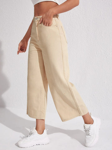 Wide Leg Cropped Jeans Wide Leg Cropped Jeans