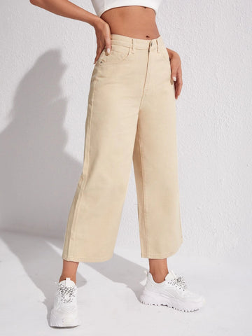 Wide Leg Cropped Jeans Wide Leg Cropped Jeans