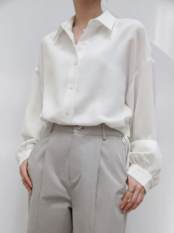 Dazy-Less Drop Shoulder Solid Shirt Dazy-Less Drop Shoulder Solid Shirt