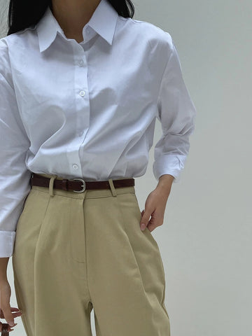 DAZY Solid Button Front Shirt DAZY Solid Button Front Shirt