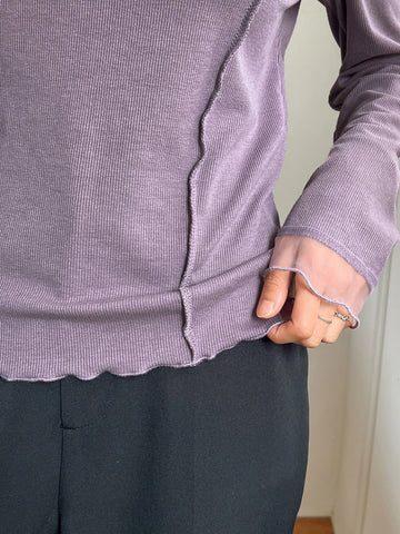 DAZY Solid Lettuce Trim Tee DAZY Solid Lettuce Trim Tee