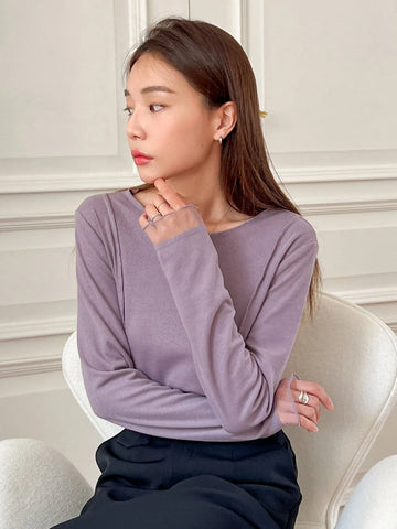 DAZY Solid Lettuce Trim Tee DAZY Solid Lettuce Trim Tee