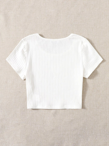 EZwear Solid Rib-knit Top EZwear Solid Rib-knit Top