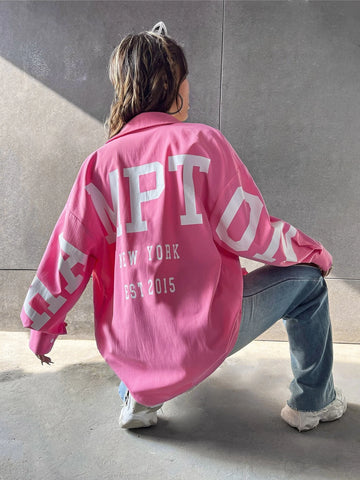 Letter Graphic Drop Shoulder Shirt Letter Graphic Drop Shoulder Shirt
