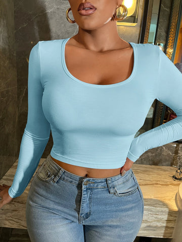 SXY Scoop Neck Crop Tee SXY Scoop Neck Crop Tee