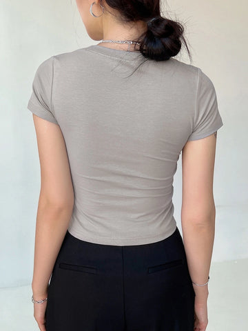 DAZY Star Print Crop Tee DAZY Star Print Crop Tee